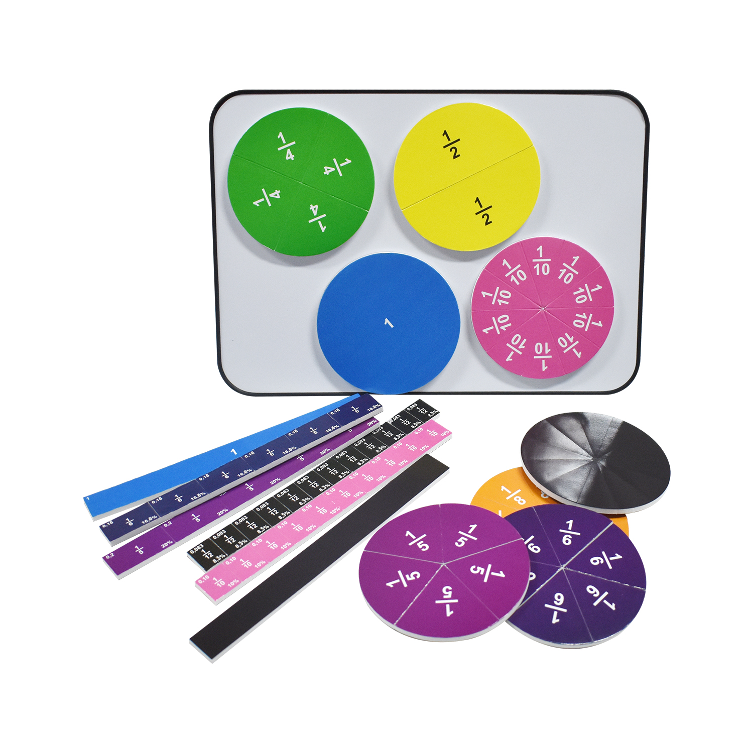 UCI Magnetic Board Set to Master Fractions Complete Educational Toy for Children's Math Development New