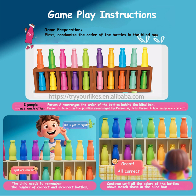 Ept Bottle Matching Memory Game Board Table Games 2026 New Toy Gift Educational Learning Fun Party Groups Game for Family Kids