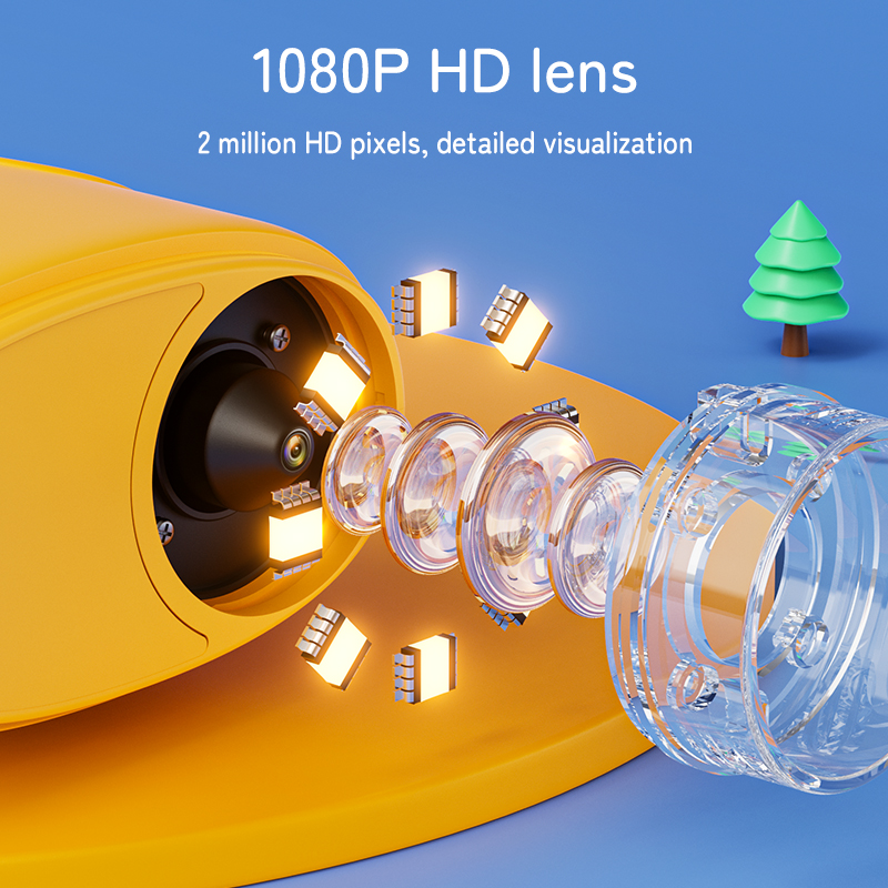 Kids Pocket Microscope 2 Inch Screen Inskam 382 Microscope Toy 1000X 8LED Light Mini Microscope for Kids Outdoor Science Kit