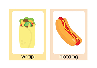 Custom Food Flashcard