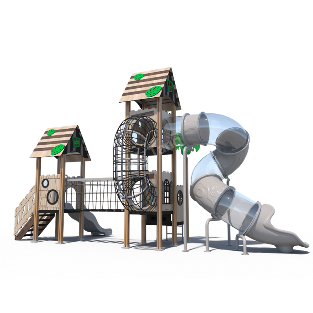 Eco-friendly Materials Kindergarten Children's Slide Outdoor Community Park Square Swing Toy Set Large Outdoor