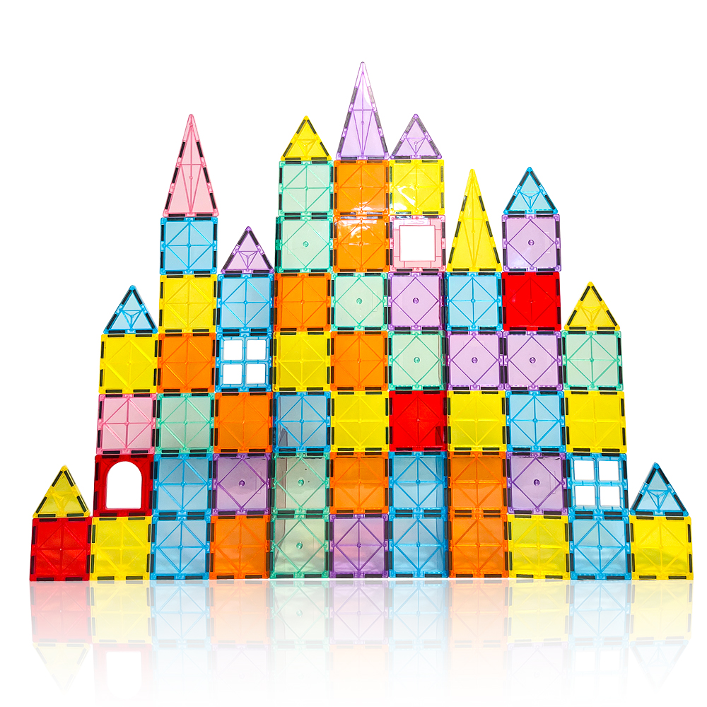 Hot Selling Strong STEM 3D Construction Magnetic Building Blocks Sets Educational Magnetic Tiles Toy for Kids