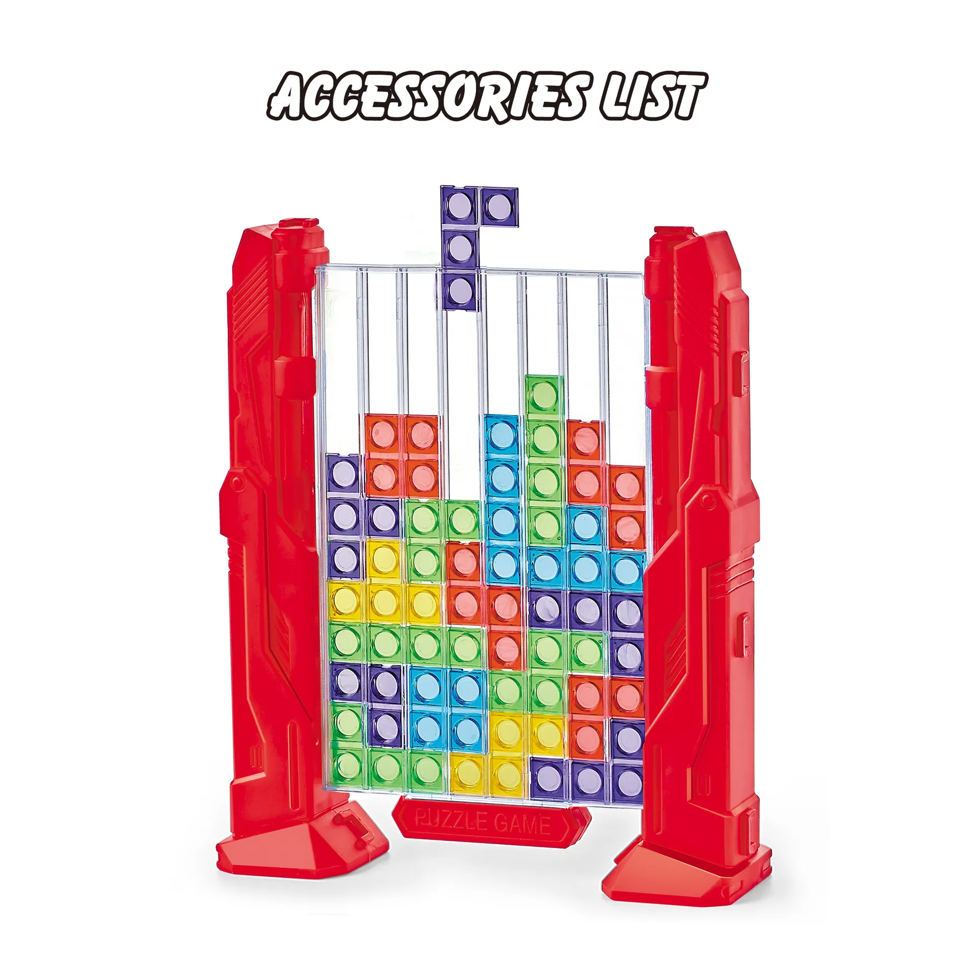 Custom OEM/ODM Tetris Brick Puzzle Game Manufacturer Multiplayer Interactive Educational Kids Toy