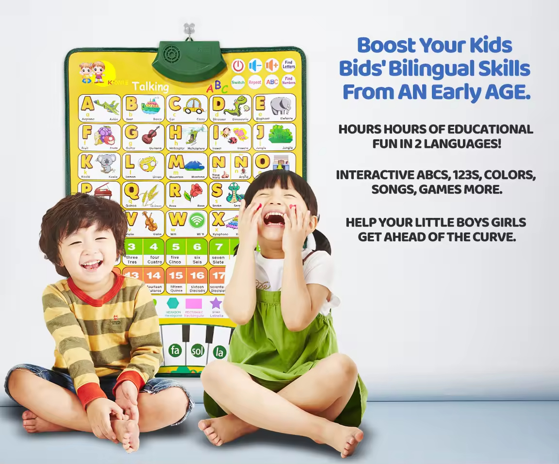 Preschool Toddler Educational Interactive Toys Learning Abc Alphabet English Sound Audio Wall Chart
