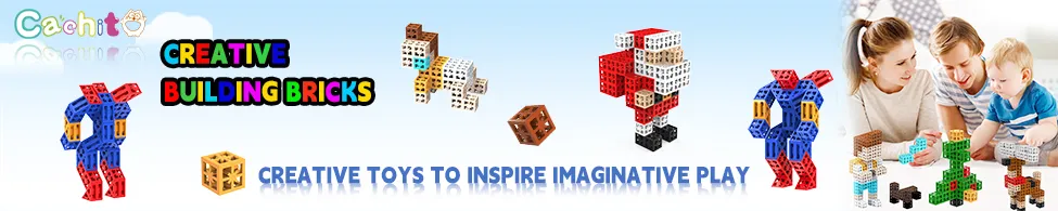 High Quality ABS Cube Building Block Toys for Kids Construction Creative Stem Toys