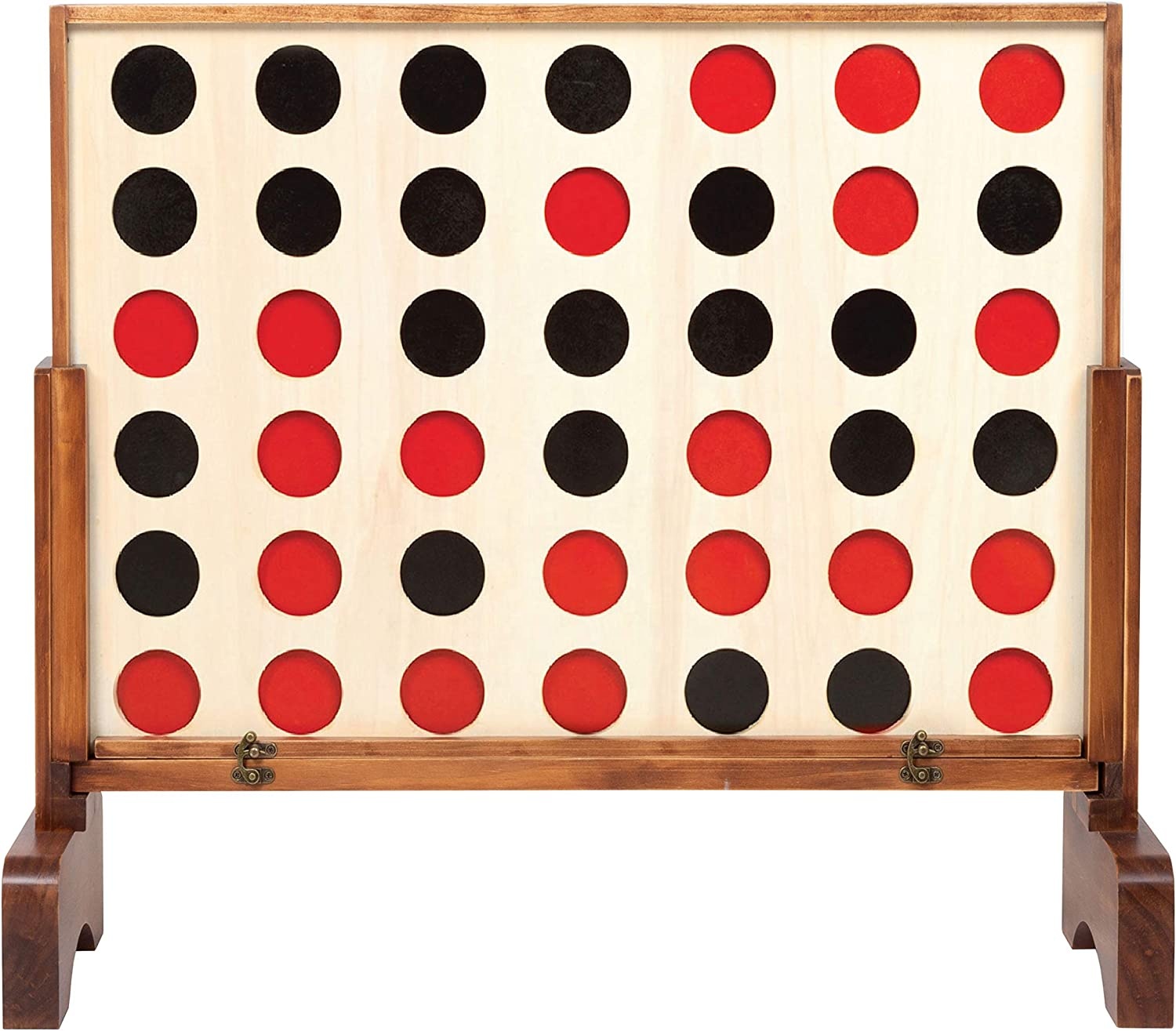 Custom Indoor and Outdoor Wooden Giant Four in a Row Game Toy for Kids and Adults