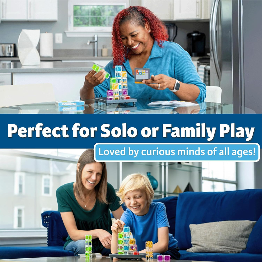 Educational Plastic Maze Puzzle Game for Kids STEM Gravity Logic Board Game Fun Learning Gift