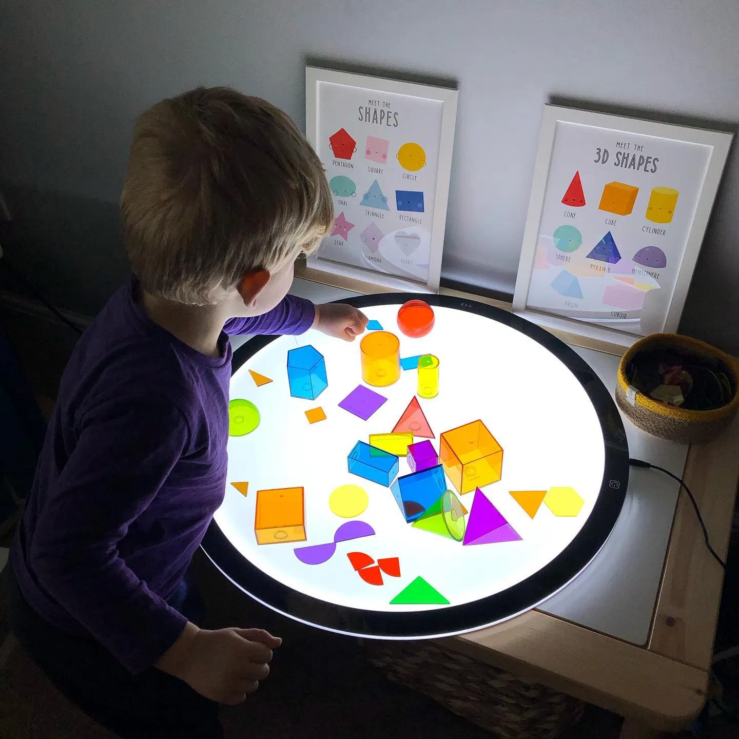 New Educational Sience Toys School Play Sensory Preschool LED Light Table Light Panel Pad for Kids