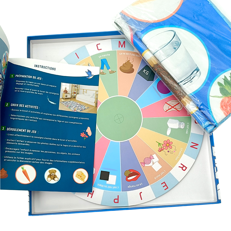 Custom Printed Interactive Learning Toy Cognitive Development Activity Set Educational Board Game for Children
