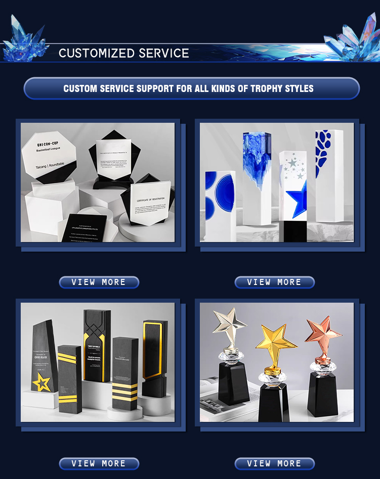 Crystal Trophy Showcase
