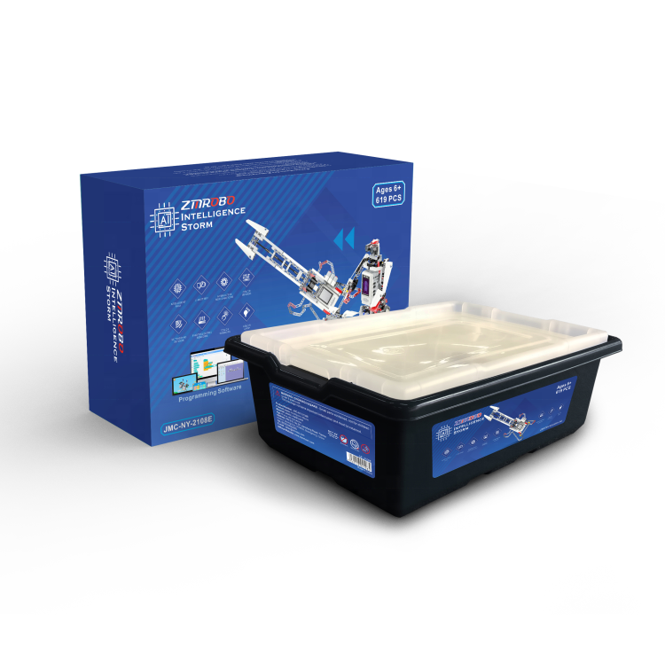 2108E-Intelligence Storm-ZMROBO, Multi-function Learning and Funny Robot Kit for STEM, Scratch, Coding, Programing Education