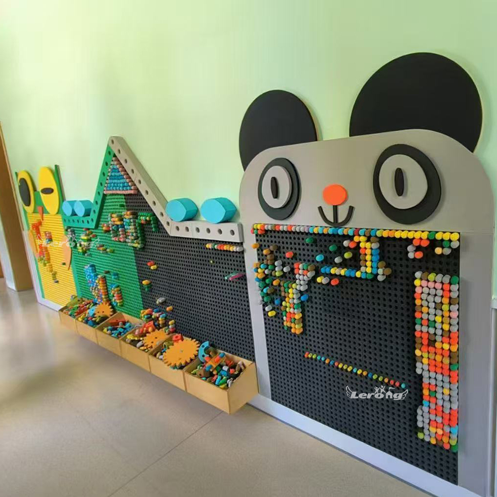 Interactive Sensory Wall Panel Educational Montessori Busy Board STEM Activity Wall Kids Indoor Learning Toys Play Equipment