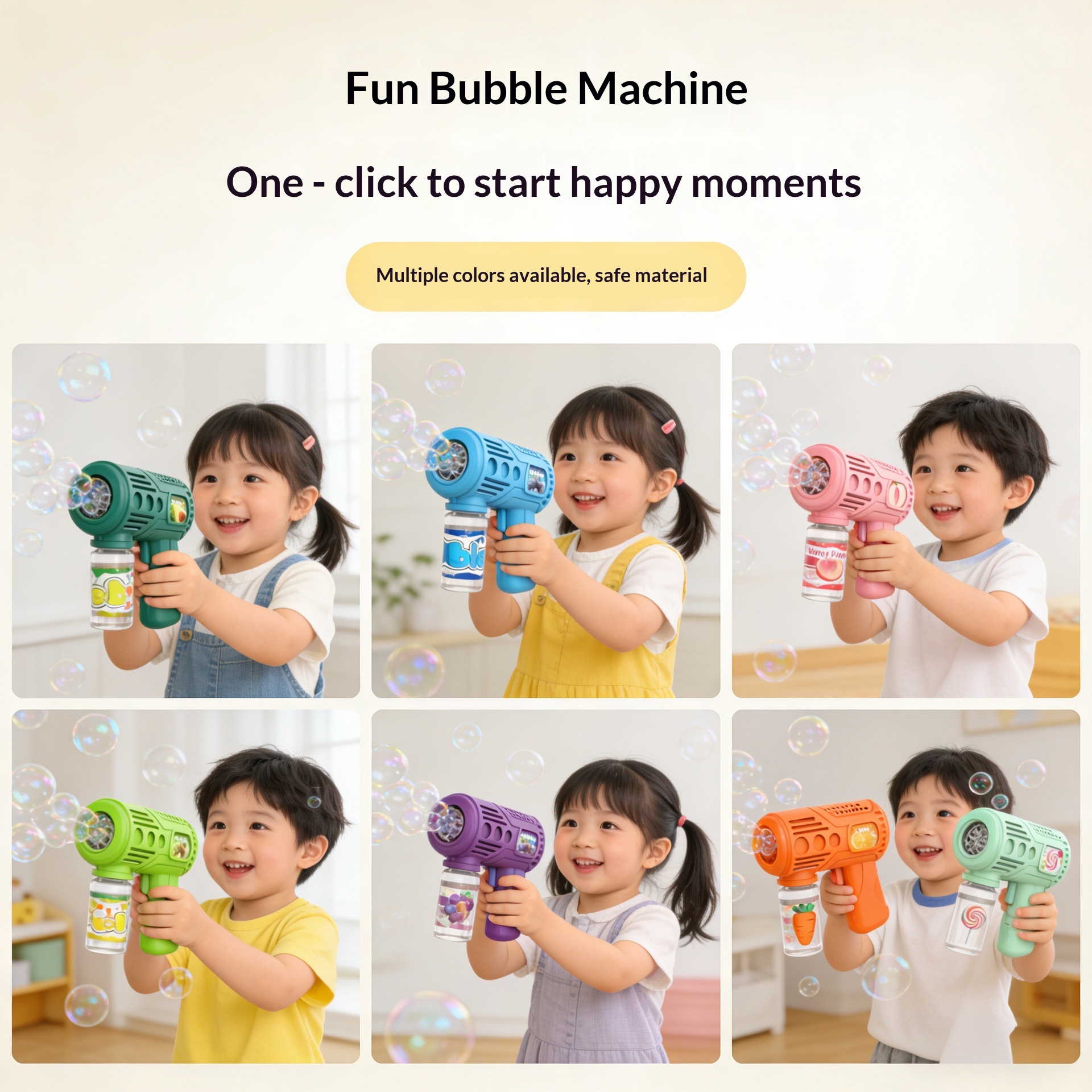 Internet Popular Plastic Children's Bubble Machine Wedding Electric Fully Automatic Dinosaur Gatling Space Handheld Bubble Gun