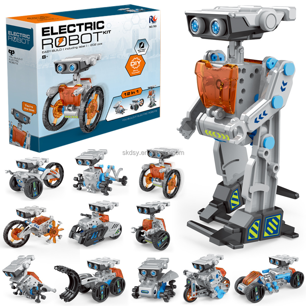 12-In-1 Solar Robot Kit