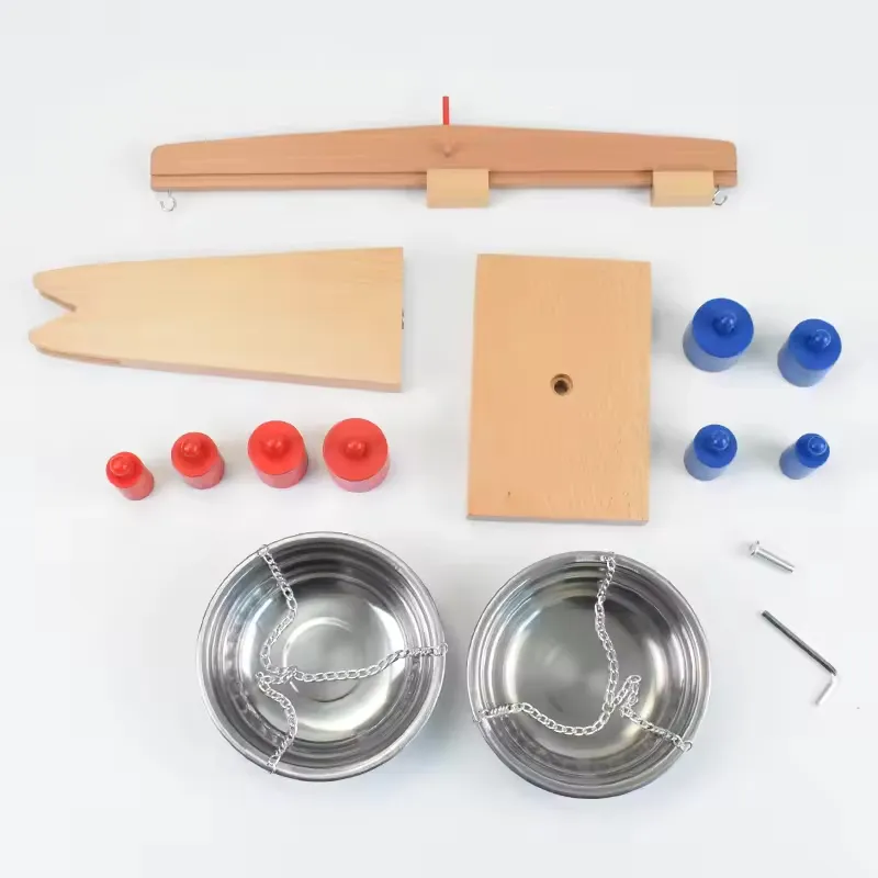 Montessori Materials Baby Wooden Balance Scale Math Game Educational Teaching Aids Learning Sensory Toys for Kids