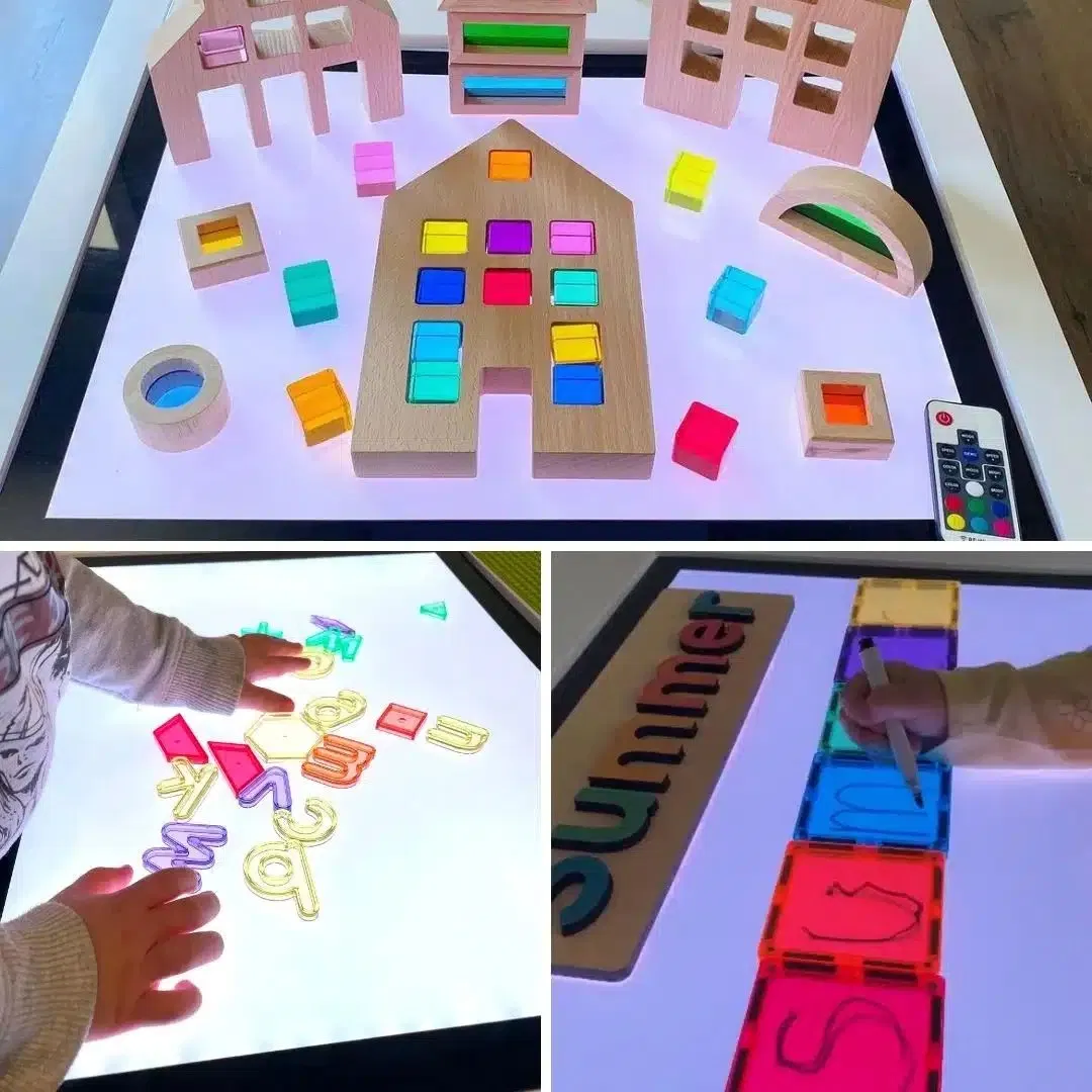 Sensory Learning Toys Kids LED Light Panel Educational Toys