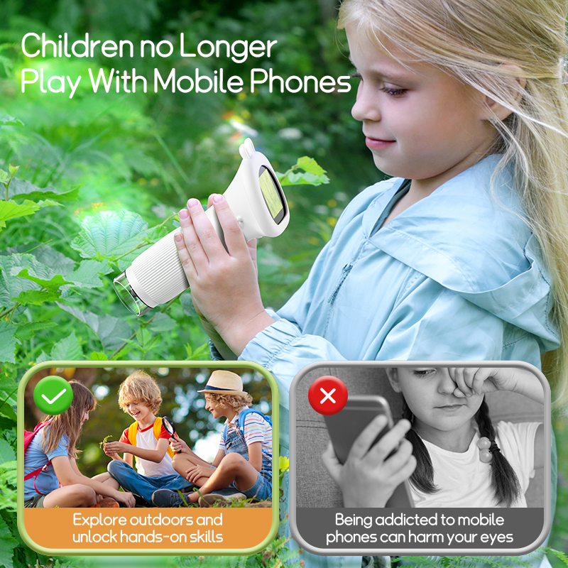 Inskam 372 Kids Stem Science Toy Pocket Microscope Portable Digital Microscope Camera Optical Microscopes For Children