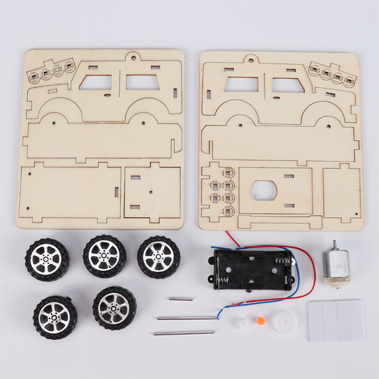 Experiment Game Learning Physics DIY Car Science Toys Kit Electric Vehicle Model