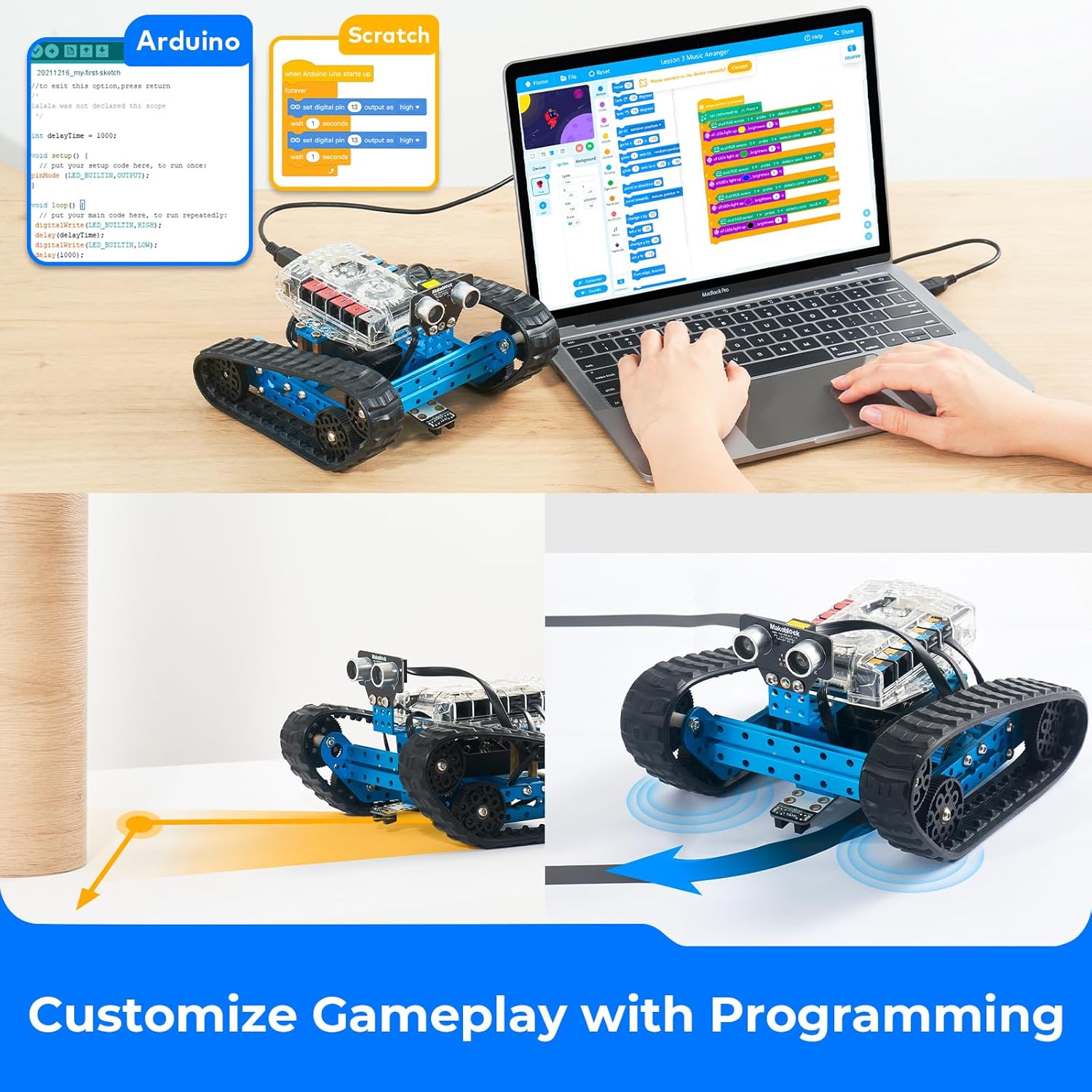 Makeblock mBot Ranger 3 in 1 Robot Kit Robotics Coding Kit for Kids to Learn for Arduino Scratch Programming STEM Educational