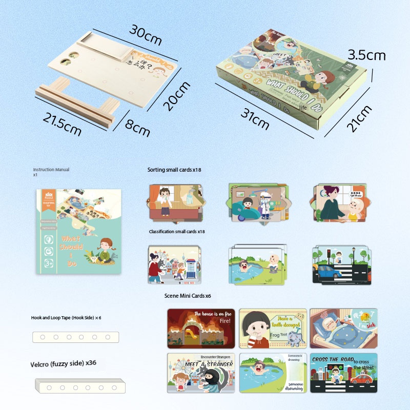 New Arrivals Cartoon Wood Awareness Early Childhood Card Cognition Toy Baby Montessori Educational Toys Kids Boys Girls Custom