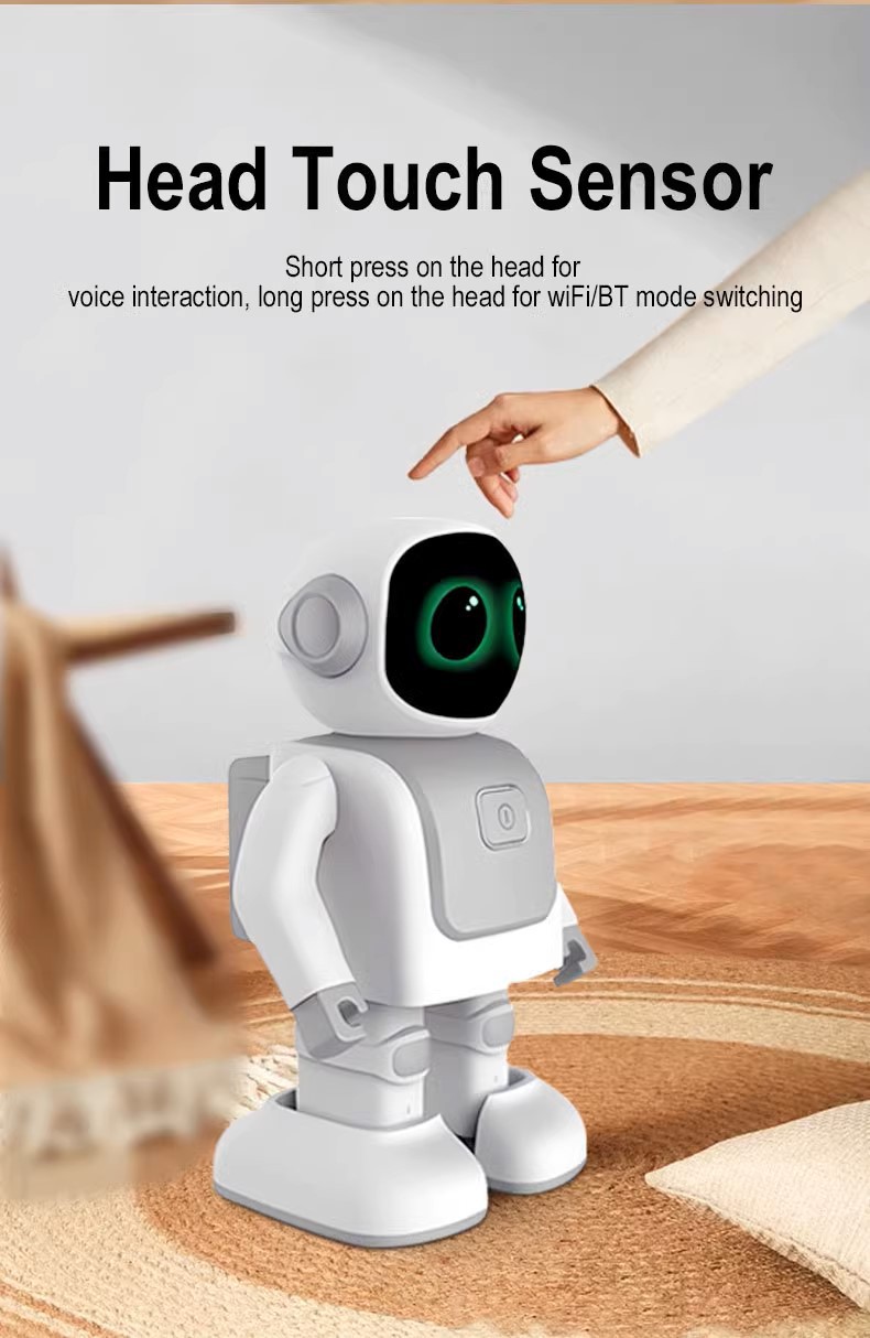Smart Educational Chatting RGB LED Dancing Robot Toy with for & USB-C Programming Speaker-Creative Gift