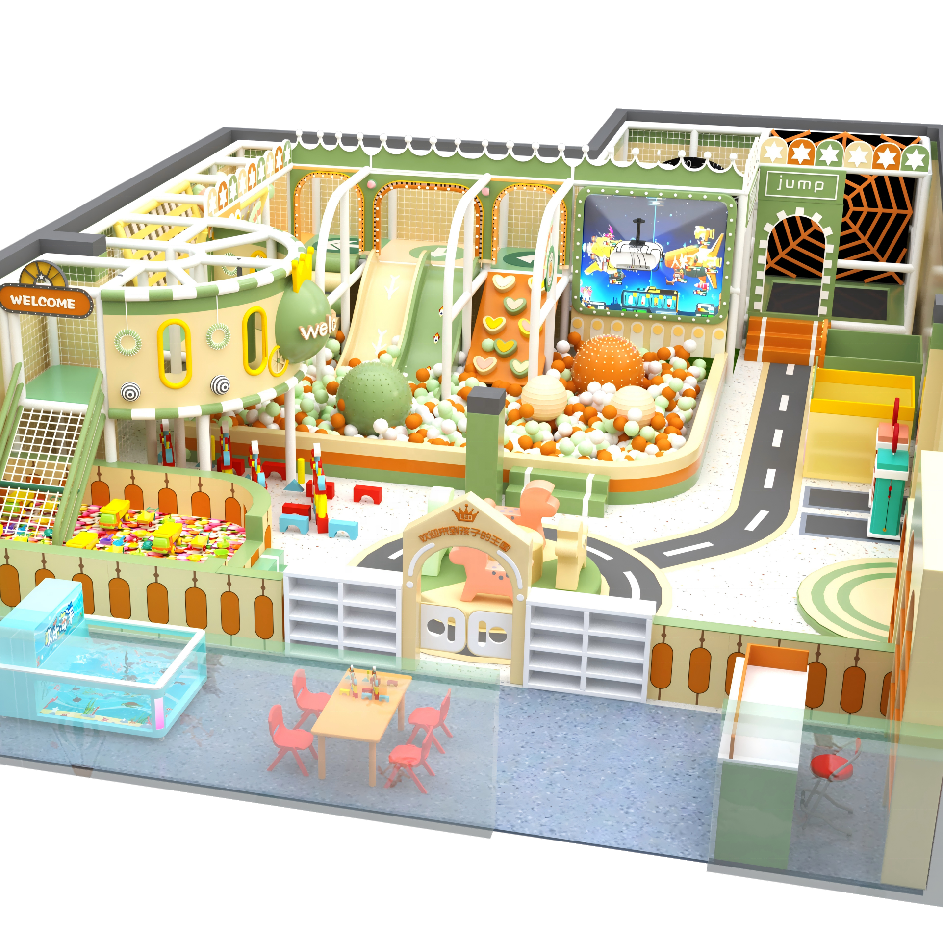Amusement Soft Play Indoor Playground Equipment For Children's Play Area In Amusement Parks
