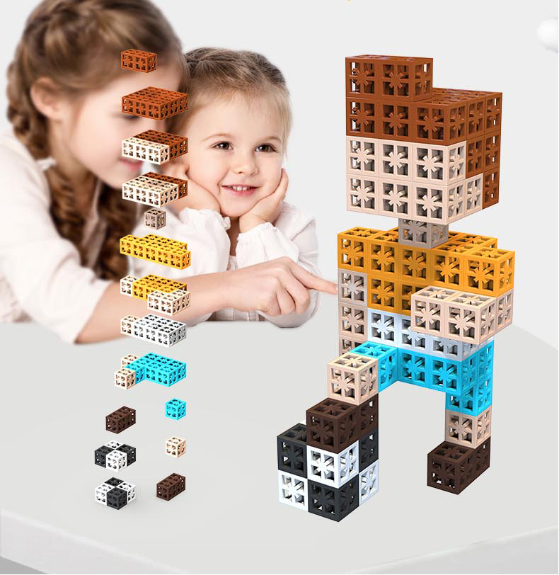 High Quality ABS Cube Building Block Toys for Kids Construction Creative Stem Toys