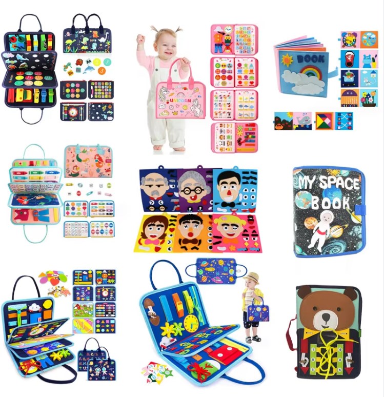 Montessori Toys Early Educational Baby Toys Customized Resources Teaching Early Education Montessori Toys Felt Busy Board