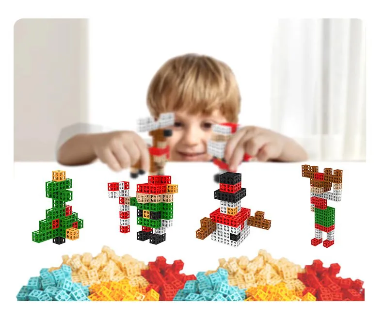 High Quality ABS Cube Building Block Toys for Kids Construction Creative Stem Toys