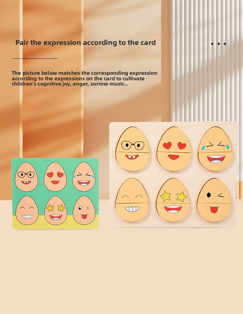 Interactive Wooden Egg Matching Game for Children Fun Early Education & Concentration Training Educational Toys