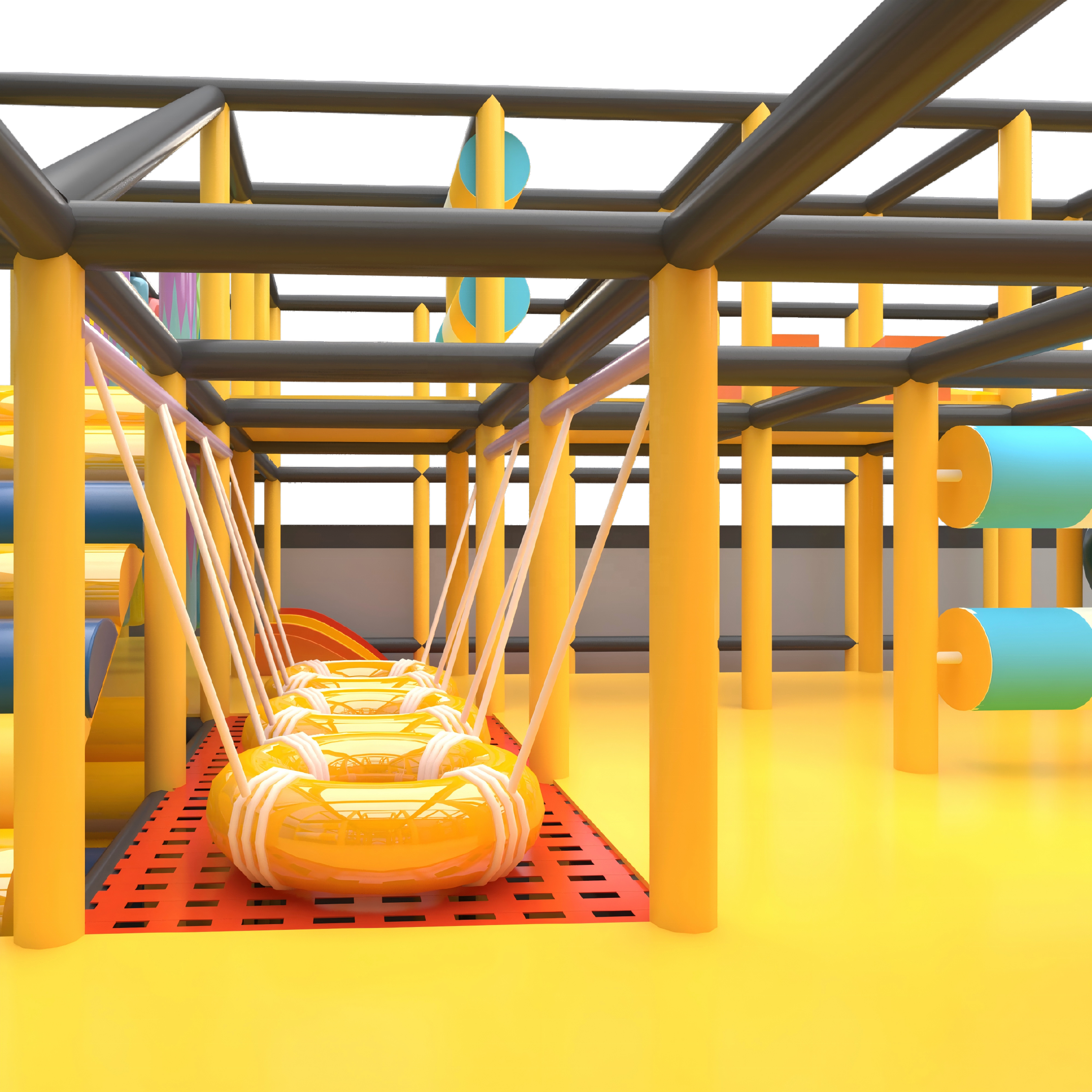 9m Height Indoor Playground With Spiral Slide &amp; Multi-Layer Play Structures | Commercial Kids Amusement Equipment