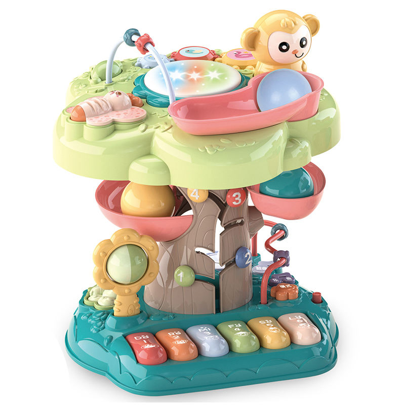 Hot Sale Wholesale Wisdom Tree Paradise Early Learning Multifunction Piano Keyboard Musical Educational Toy for Kids