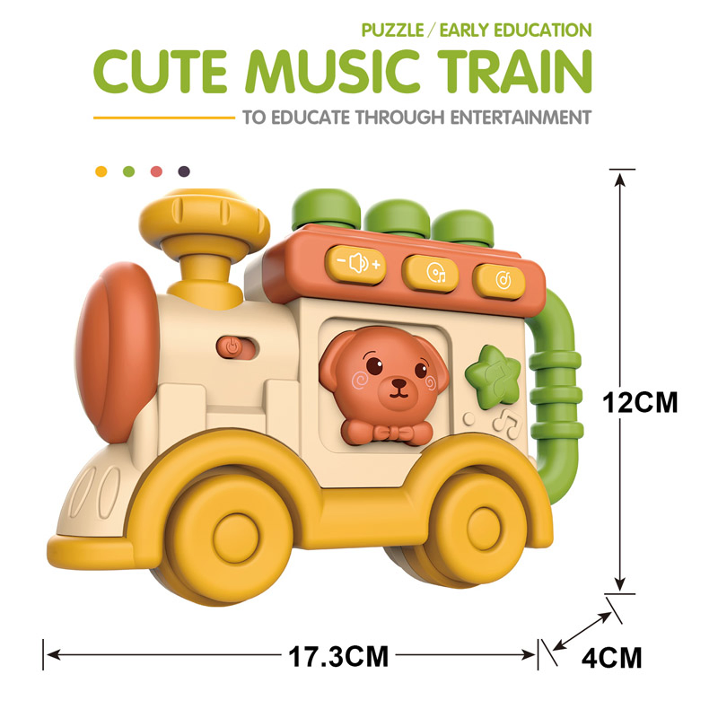 Musical Animals Train with Light &amp; Music Toddler Learning Musical Toy