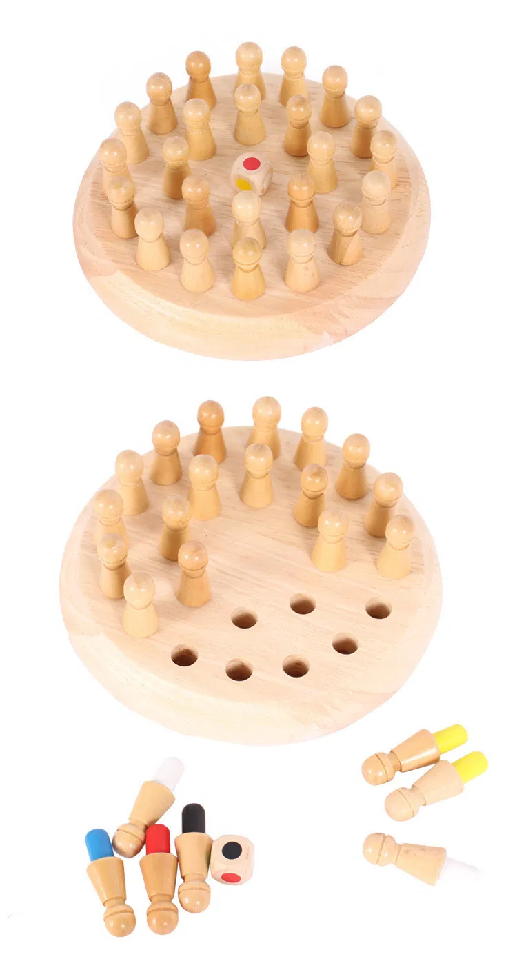 Wood Memory Chess Training Toy