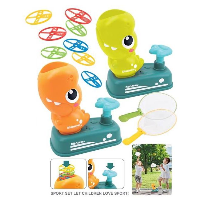 Indoor Outdoor Toys for Kids, Flying Disc Launcher Toy 3 4 5 6 Year Old Kids with 4 Flying Saucers 2 Net Pocket Hand Eye Coordination Toys for Kid (10473499)