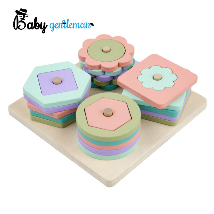 Classic Kids Shape Sorter and Stacking Wooden Educational Toys for Wholesale Z13125ae