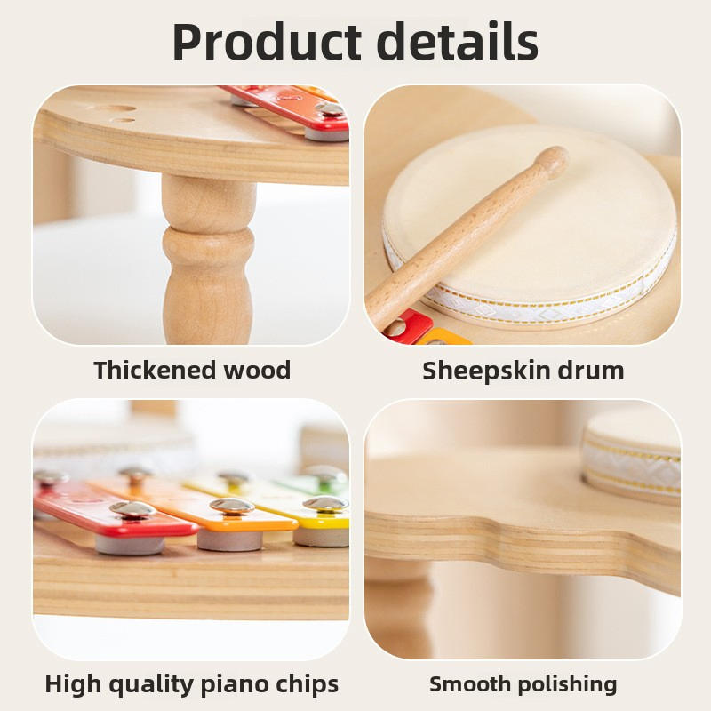 Wholesale Multifunctional Portable Piano Music Table Toy Hand Eye Coordination Early Educational for Kids