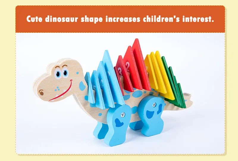 Wooden Dinosaur Toy 5