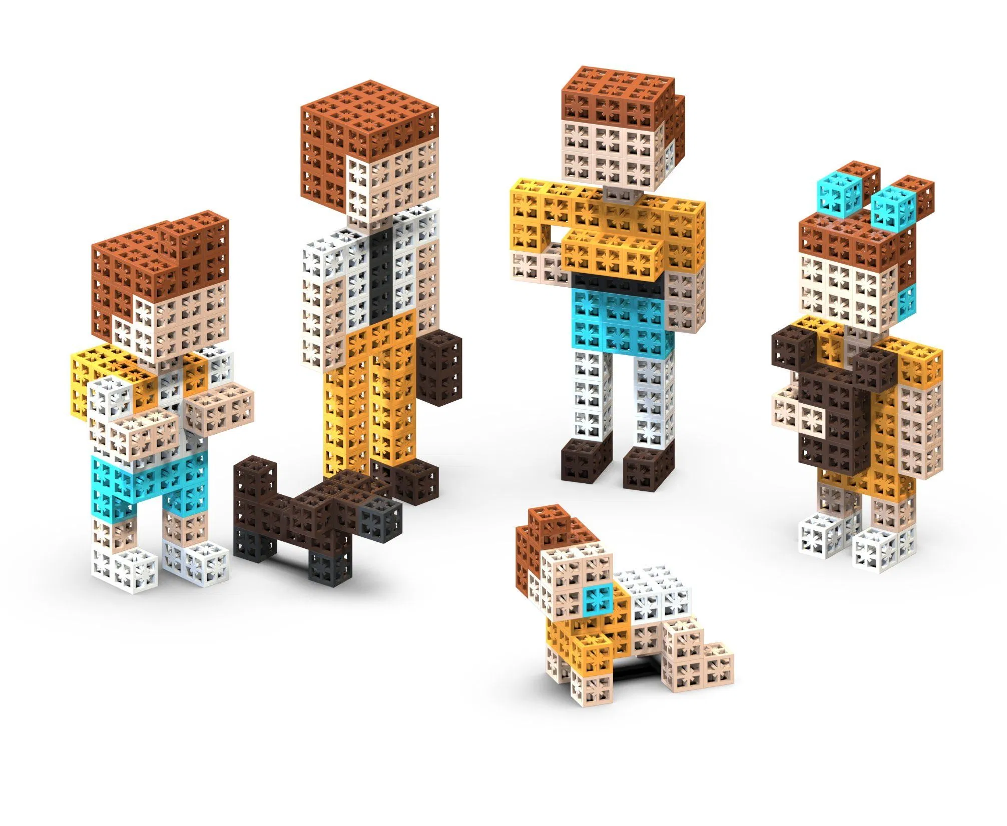 En CPC Certificate Colorful Cube Building Block Toys Puzzle Toys