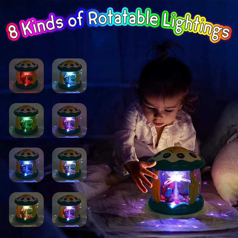 Baby Amazon Toys Musical Learning Infant Toys Babies Ocean Rotating Light up Cartoon Toys Toddler Toy Baby Musical Drum for Boys and Girls