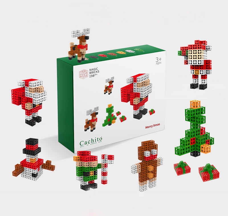 En CPC Certificate Colorful Cube Building Block Toys Puzzle Toys