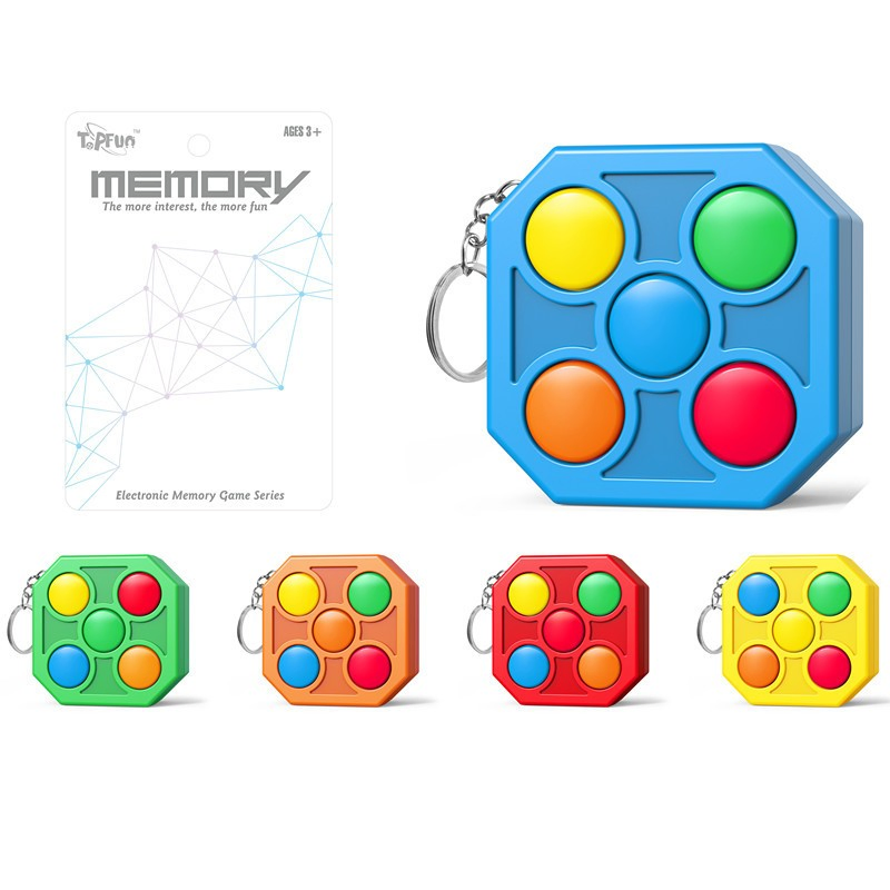 Top Selling Small Memory Game with Key Chain Educational Training Puzzle Toy Fun Game Toys Mini Memory Game for Promotional Wholesale Pric