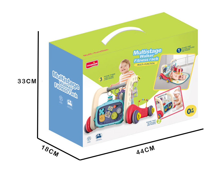 Xinbo Kid Tummy Time Mat Gym Play Musical Piano Baby Activity Center with Learning Sensory Strollers Learn to Walk Toddler Toy