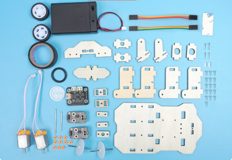 Tracking Car Kit Children′ S DIY Stem Creative Scientific Programming Technology Learning Wooden Educational Toys
