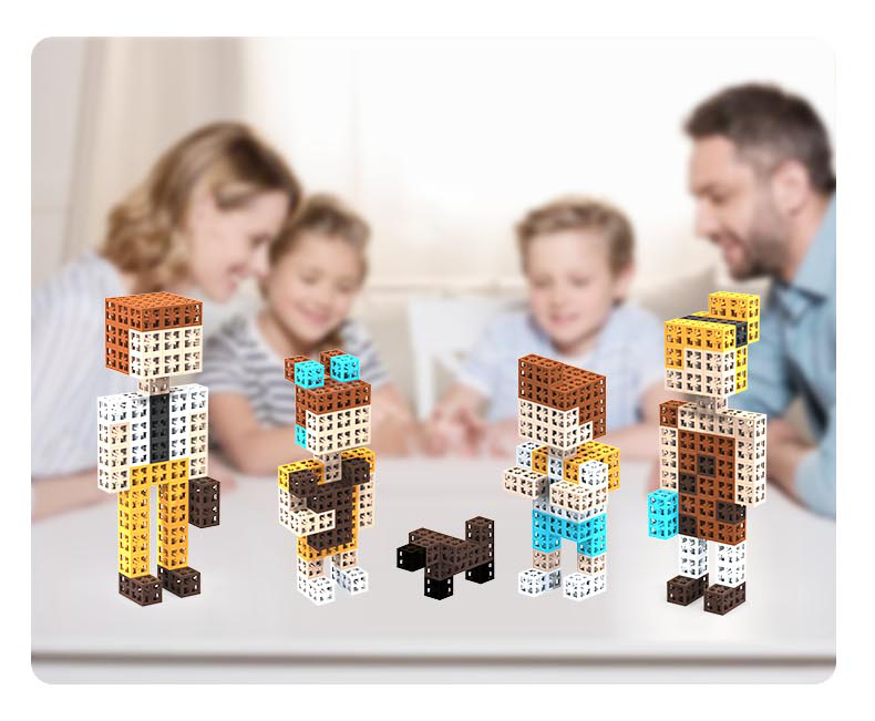 En CPC Certificate Colorful Cube Building Block Toys Puzzle Toys