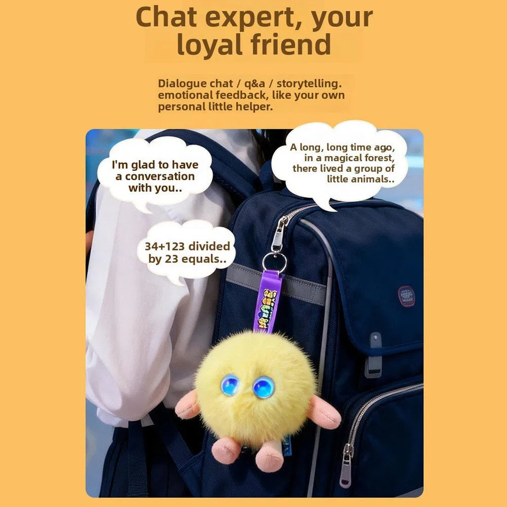 Fine Workmanship Ai Lycra Interactive Talking Plush Toy for Knowledge Quiz