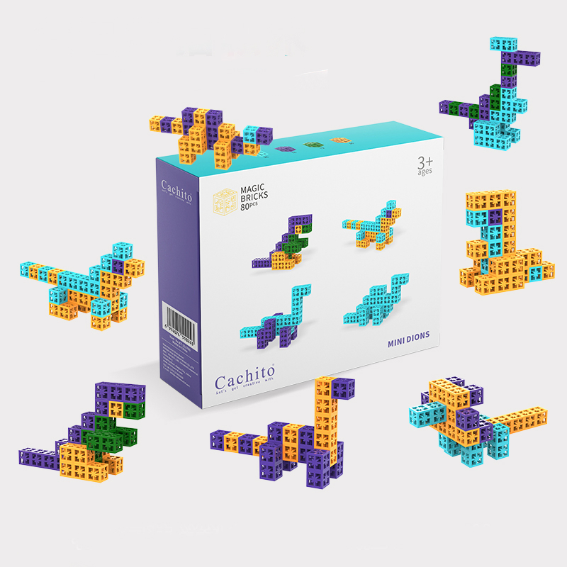 En CPC Certificate Colorful Cube Building Block Toys Puzzle Toys