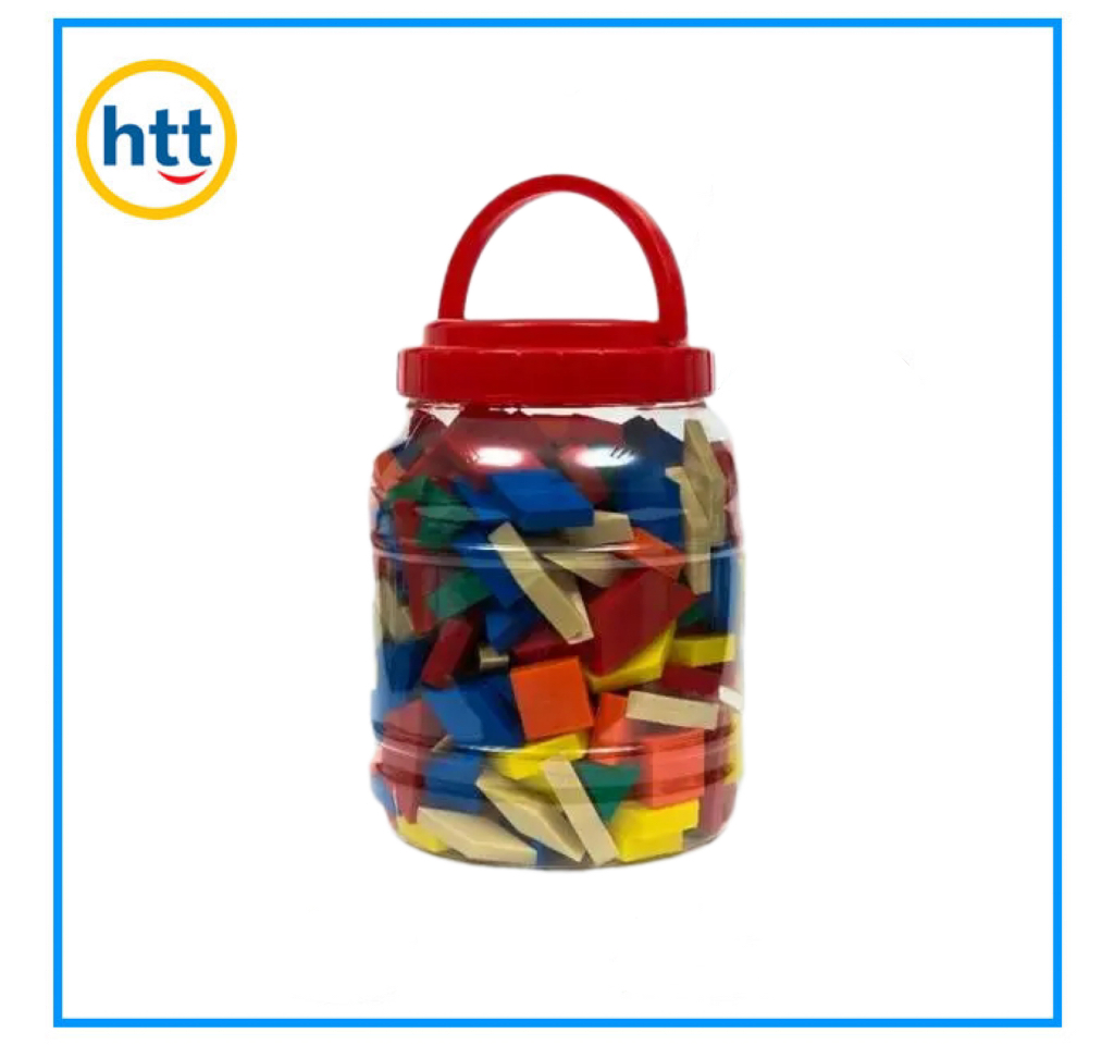 Plastic Kid Toy Pattern Blocks, Puzzle Blocks, Early Math Plastic Toys