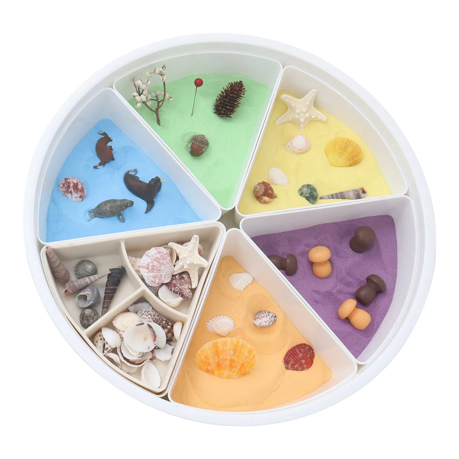 Montessori Baby Kids Sensory Play Tray Lid Early Education Toys