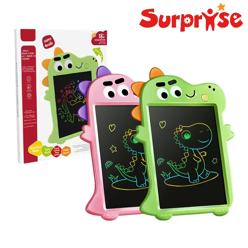 Early Education Stem Learning Drawing Toy for Kids 10-Inch Crocodile LCD Writing Tablet Digital Writing Pads